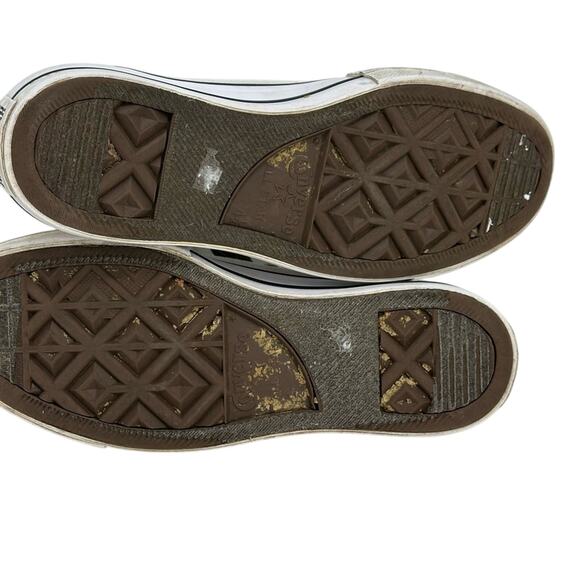 Converse Chuck Taylor High Top Platform Sneakers - DARK GRAY & CREAM - Picture 6 of 6